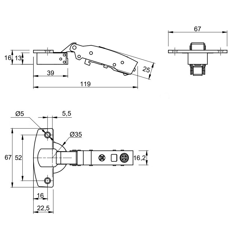 Петля Clip-on, 110°, Sensys 8675, наклад., без пруж., черн. обсид. (9091741) Hettich Петля Clip-on, 110°, Sensys 8675, наклад., без пруж., черн. обсид. (9091741) Hettich