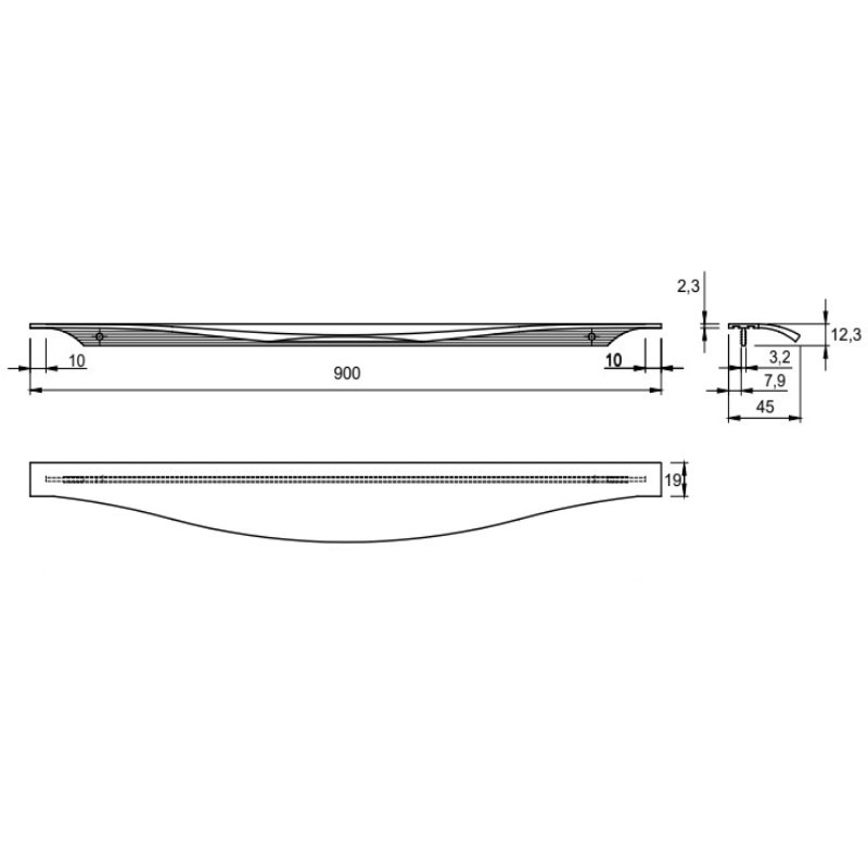 Ручка Ferro Fiori M 0019.900 чорний Ручка Ferro Fiori M 0019.900 чорний