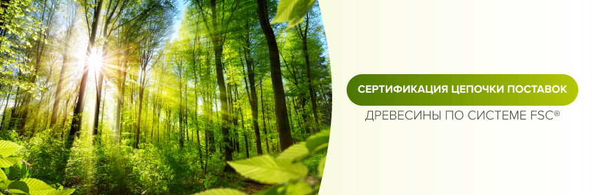 Новый шаг навстречу к экосознанию: международная сертификация цепочки поставок FSC<sup>®</sup>