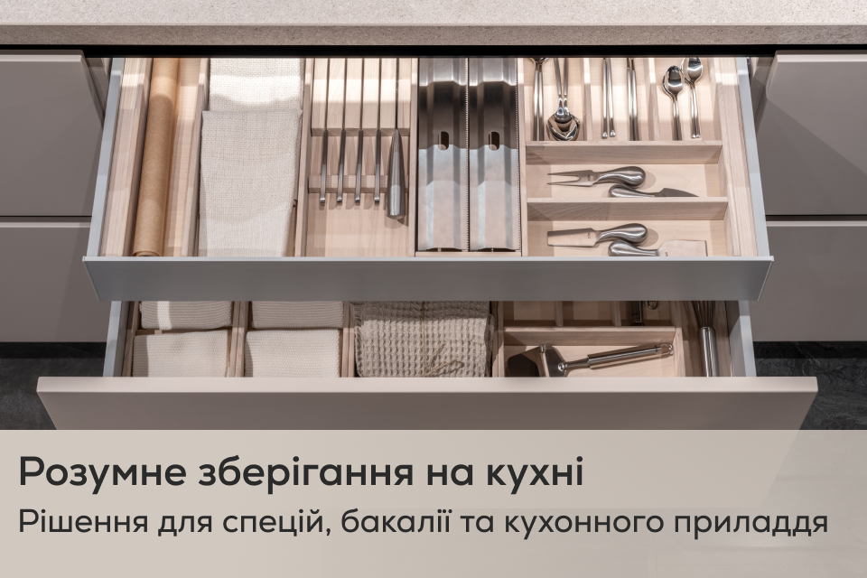 Розумне зберігання на кухні: висувний механізм Karlo, рішення для спецій, бакалії та кухонного приладдя | Поради для дому