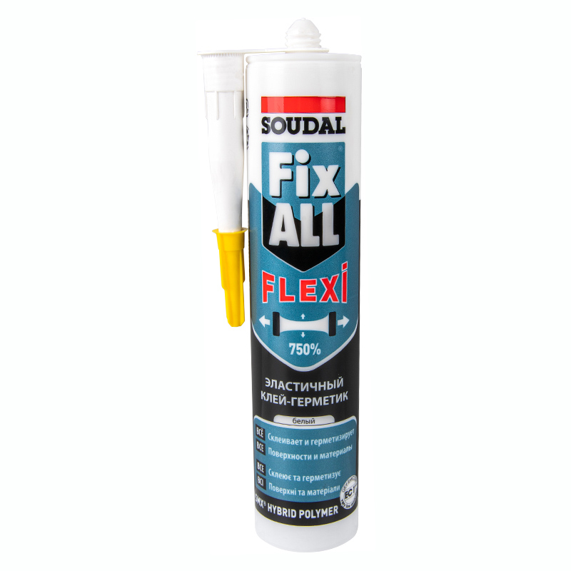 Клей-герметик FIX ALL Flexi 290мл белый Soudal