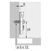 Монтажна планка Sensys дистанція 1,5 з єврогвинтами та ексцентриком (9071666) Hettich, купити - фото №2 - small
