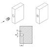 Муфта М6 L=12,5 D=8, ввинчиваемая, для мебельных опор, цинк, неразжимаемая, Smart, недорого - фото №3 - small