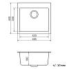 Мойка гранитная Model K 040.49 черный Cascata, недорого - фото №3 - small