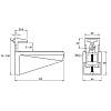 Полкодержатель Ferro Fiori M 8000.120 нагрузка  21 кг, хром, фото - фото №5 - small