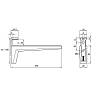 Полкодержатель Ferro Fiori M 8002.180 нагрузка  20 кг, хром, фото - фото №5 - small