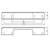 Ручка Ferro Fiori M 0280.96-160 хром | чёрная вставка, в Украине - фото №4 - small