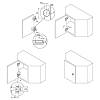 Петля Clip-On, 45°, угловая, с доводчиком, никель, 3D Muller Profi Line, фото - фото №5 - small