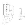 Петля Clip-on, 110°, Sensys 8645, накладная, без доводчика, никель (9071259) Hettich, заказать - фото №7 - small