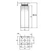 Ножка мебельная регулируемая, NА 02C00 h=120-130мм, max 100кг, черный, в Украине - фото №4 - small