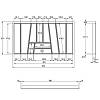 Организация OrgaTray 740 белая, пластик L=550мм W=1000мм AvanTech YOU (9302758) Hettich, купить - фото №2 - small