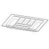 Организация OrgaTray 480 серебро, пластик L=470мм W=600мм Atira (9202817) Hettich - small