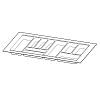 Організація OrgaTray 480 срібло, пластик L=470 W=900 Atira (9202818) Hettich - small