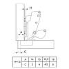 Петля Clip-on, 165°, Sensys 8687, накладная, без пруж., трансформер, никель (9099660) Hettich, в Украине - фото №4 - small