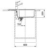 Мийка з сифоном граніт UBG 611-78 XL сірий камінь Franke (114.0574.982) уцінка, недорого - фото №3 - small