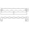 Ручка Ferro Fiori M 0400.256 никель полированный, в Украине - фото №4 - small