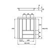 Организация для столовых приборов классическая 500 W = 440 L = 478 (LK.440.478) Антрацит - small