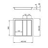 Лоток универсальный 600 во 2 вкладыша W=540 L=428 (LKB.540.428) Антрацит - small