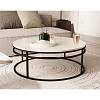 Опора журнального стола Loft RING 90 RAL 9005, недорого - фото №3 - small