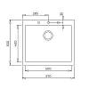 Мийка FORSQUARE 50.40 TG Tegranit крем Teka (115230008), недорого - фото №3 - small