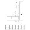 Петля Slide-On, 100°, внутренняя, з пружиною, Muller Profi Line, цена - фото №6 - small