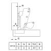 Завіса Clip-on,165°,Sensys 8687,накладна,без пружини,трансформер,чорн.обс.(9091769) Hettich, в Україні - фото №4 - small