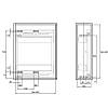 Карго Iris 200мм графит боковое правое 2 полки с доводчиком Muller, в Украине - фото №4 - small