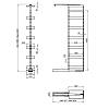 Карго-колона Aster 300мм графіт 6 кошиків 1659-2359мм Muller, фото - фото №5 - small