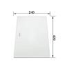 Дошка для обробки біле матове скло 420 х 240 мм BLANCO (225333), купити - фото №2 - small