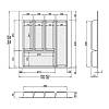 Организация для столовых приборов W=500 (450-390mm) L=500 H=55 белый матовый MULLER, недорого - фото №3 - small