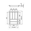 Лоток классический 400 W=340 L=478 (LK.340.478) Антрацит - small