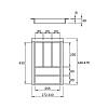 Організація для столових приборів класична 400 W = 340 L = 478 (LK.340.478) Антрацит - small