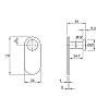 Набір гачків Ferro Fiori M 0933 чорний 5 шт, в Україні - фото №4 - small