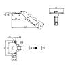 Петля Clip-on, 20°, Sensys 8639i, накладная, с доводч., никель (9087528) Hettich, в Украине - фото №4 - small