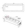 Поворотный розеточный блок Lumine GALAXY 3xрозетки, 2xUSB A+C (20W), серебро, заказать - фото №7 - small