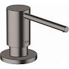 Дозатор для миючих засобів A41 500мл чорний матовий хром Hansgrohe (40438340) - small