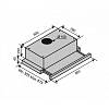 Телескопічна витяжка GARDA 90 INOX (1100) SMD LED VENTOLUX, від виробника - фото №9 - small