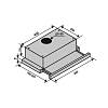 Телескопічна витяжка GARDA 50 INOX (700) LED VENTOLUX, замовити онлайн - фото №8 - small