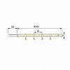 LED-стрічка COB, 320 LEDs /m, 12W, 12V, IP20, денне світло, 4000К, недорого - фото №3 - small