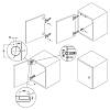 Петля Clip-On, 105°,  полунакладная, с доводчиком, с ленейной планкой, никель, 3D Muller Profi Line, в Украине - фото №4 - small