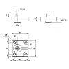 Ніжка меблева Ferro Fiori M 12030, h=16, max 200кг, чорний, в Україні - фото №4 - small