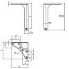 Ніжка меблева Ferro Fiori M 12050, h=140, max 200кг, чорний, фото - фото №5 - small