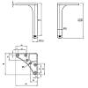 Ножка мебельная Ferro Fiori M 12050, h=90, max 200кг, черный, в Украине - фото №4 - small