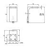 Ножка мебельная Ferro Fiori M 12060, h=100, max 200кг, черный, в Украине - фото №4 - small