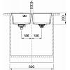 Мойка с сифоном гранит MRG 620 TL оникс Franke (114.0720.008), недорого - фото №3 - small