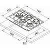 Варочная поверхность FHMA 755 4G DCL MB C черный Franke (106.0670.114), фото - фото №5 - small