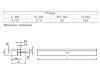 Профіль GOLA для верхнього модуля Ferro Fiori з пазом для LED L = 4100 мм, type L, алюмін. не анод., в Україні - фото №4 - small