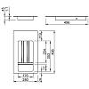 Лоток для столових приборів 300-350мм W=280 L=500 H=45 сірий глянець Італія, купити - фото №2 - small