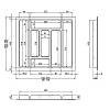 Организация для столових приладів W=600 (528-479mm) L=500 H=42 білий, недорого - фото №3 - small