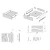 Комплект для шухляди Muller Box profi line 3D L=350 Н=95 антрацит, в Україні - фото №4 - small